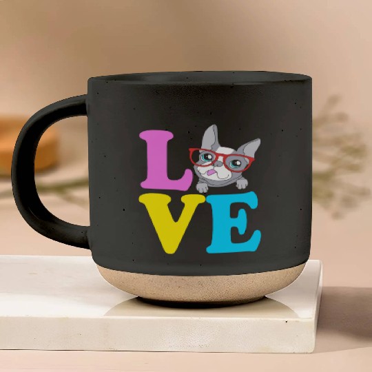 Boston Terrier Sunglasses I Love My Boston Terrier Pottery Mugs