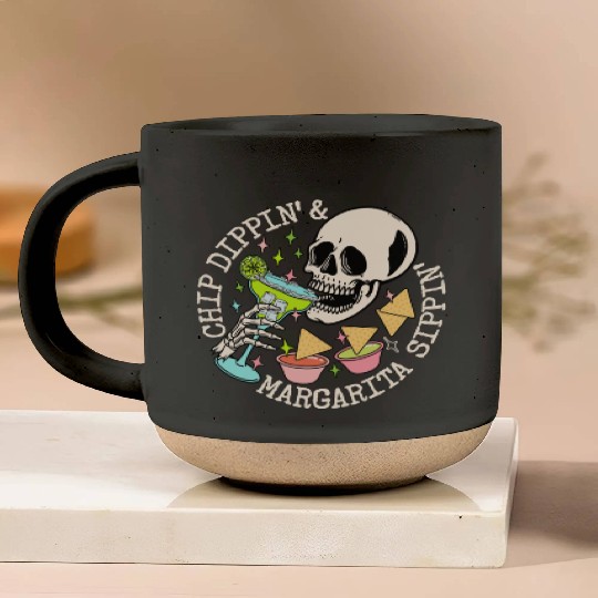 Chip Dippin' And Margarita Sippin' Pottery Mugs