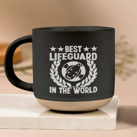 Best lifeguard in world swimming pool guard Pottery Mugs