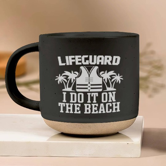 Lifeguard do it on beach swimming pool guard Pottery Mugs