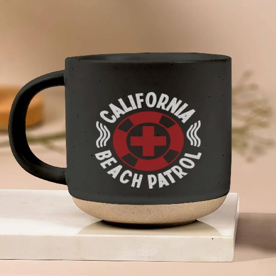 Lifeguard california beach patrol pool guard Pottery Mugs