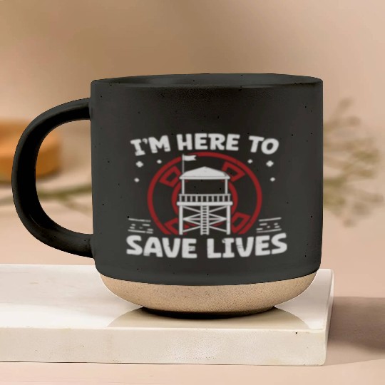 Lifeguard here to save lives swimming pool guard Pottery Mugs