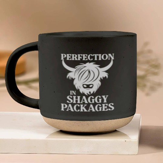 Perfection In Shaggy Packages Highland Cow Pottery Mugs