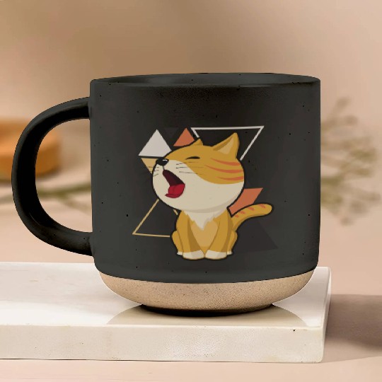 Cute little cat adorable kitty Kittenlove cat mom Pottery Mugs