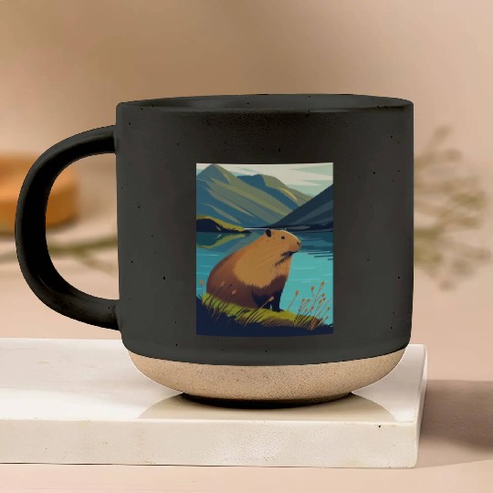 Capybara Nature Capibara Pottery Mugs