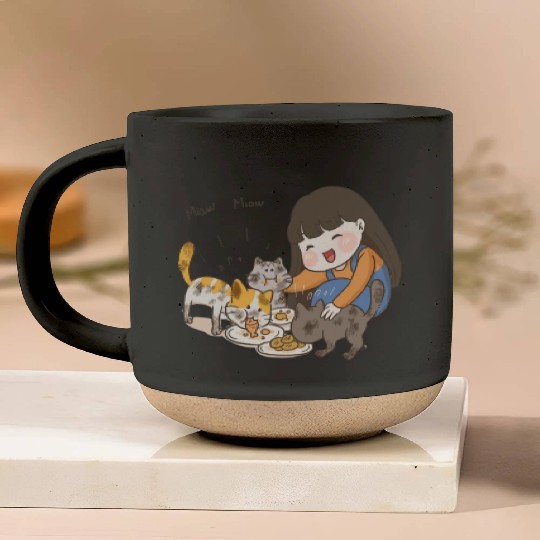 Crazy Cat Lady is My Destiny Pottery Mugs
