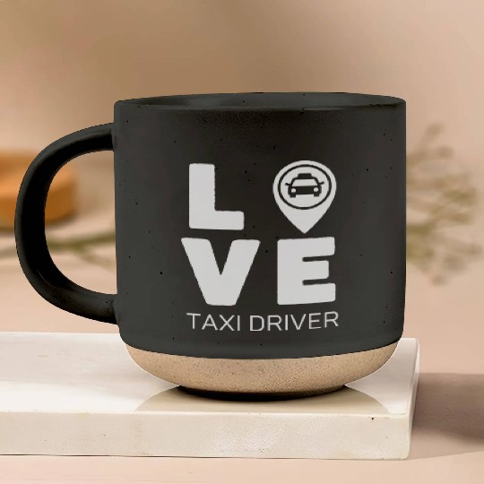 Love Taxi Driver Pottery Mugs