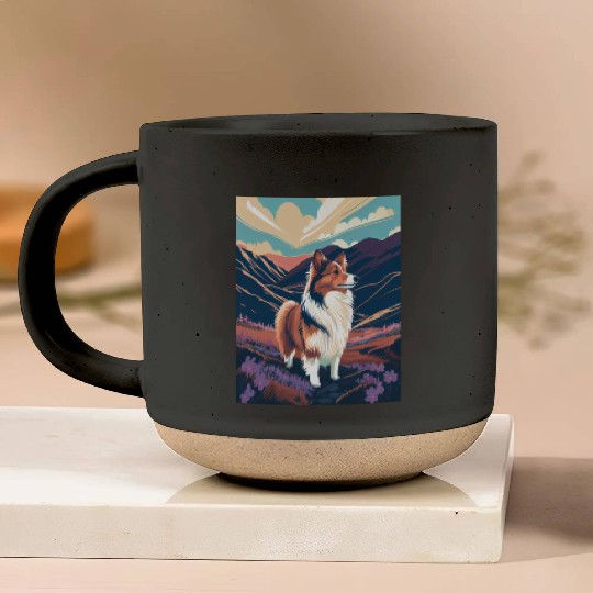 Belgian Malinois Nature Pottery Mugs