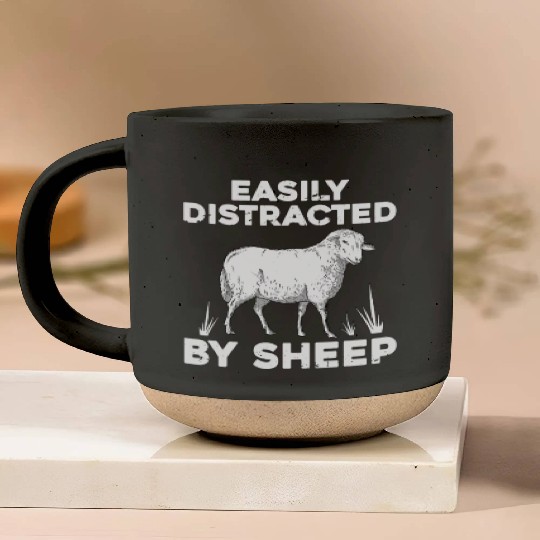 Cute Sheep For Men Women Lamb Farm Animal Farmer Pottery Mugs
