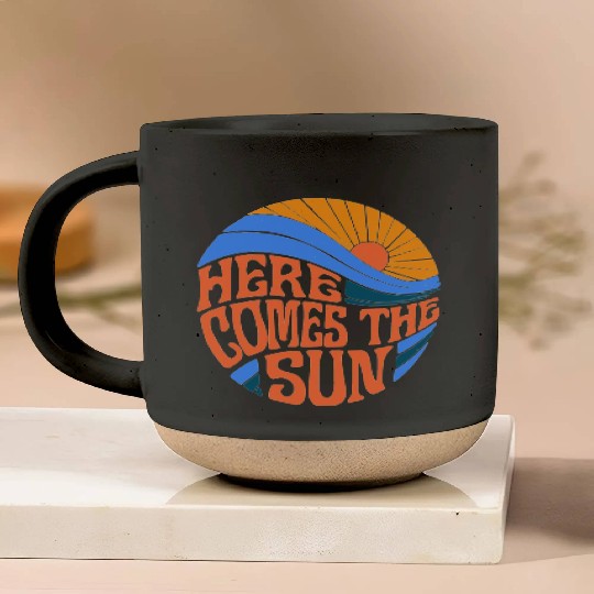 here comes the sun Pottery Mugs