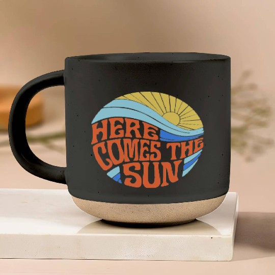 Here comes the sun Pottery Mugs