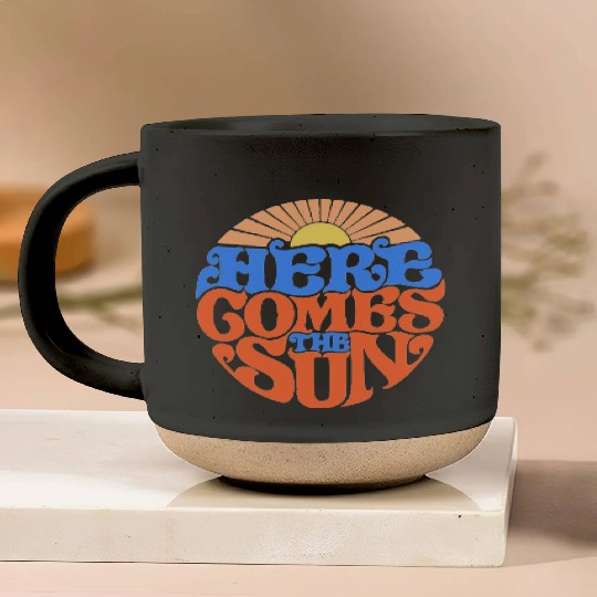 Here comes the sun Pottery Mugs