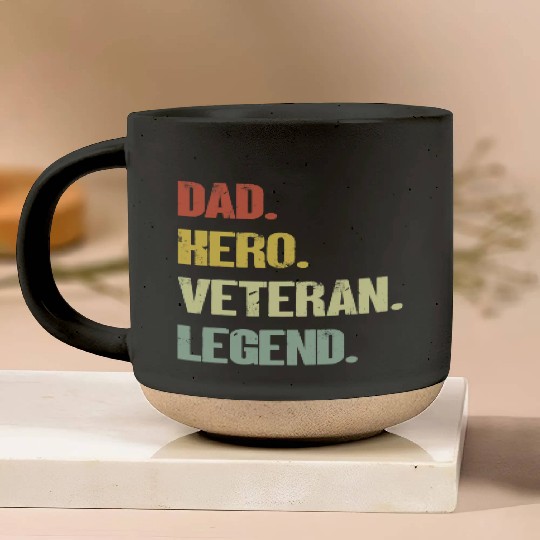 Dad hero veteran legend Pottery Mugs