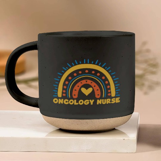 Great Oncology Nurse Rainbow RN Nurses Team Pottery Mugs