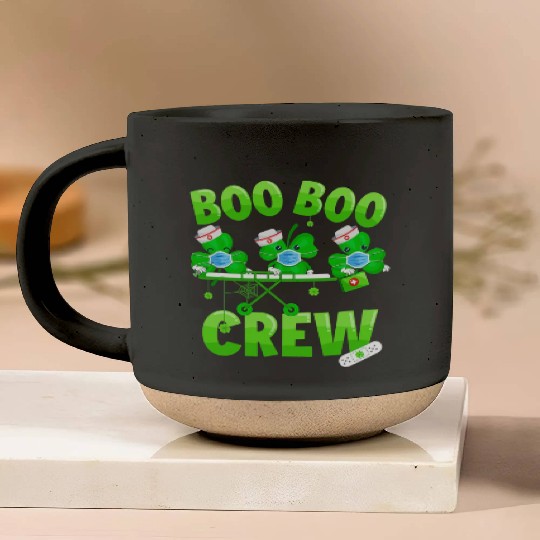 Boo Boo Crew Nurse St Patricks Day Shamrock Pottery Mugs