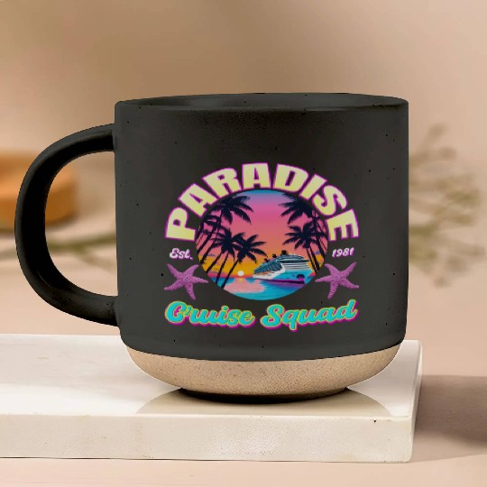 Paradise Cruise Squad: 80's Miami Cruise Ship Pottery Mugs