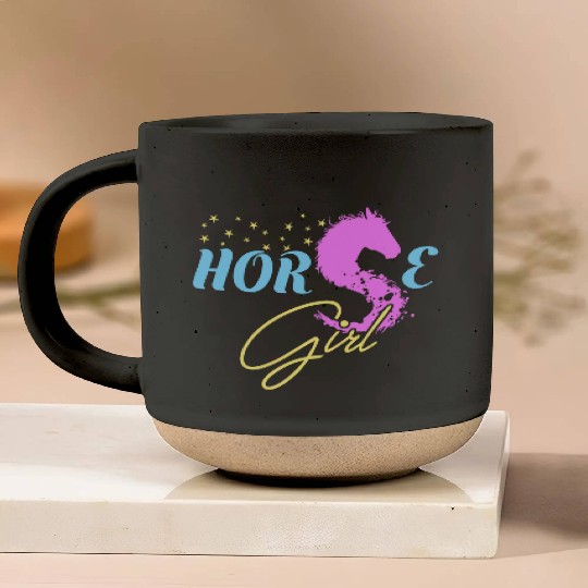 Horse Girl Pottery Mugs Horse Lovers Gift Equestrian