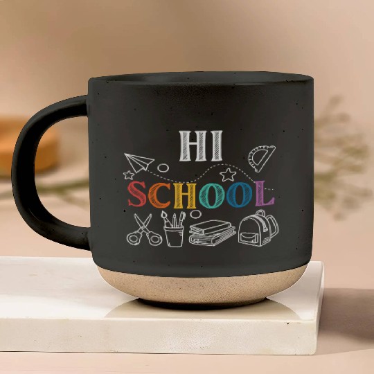 Hi School Back To School Squad Teacher Student Pottery Mugs
