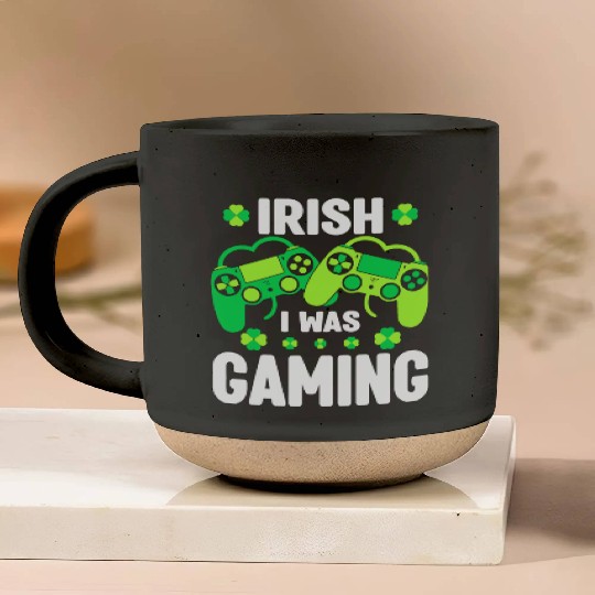 Irish I Was Gaming Video Game Irish Flag St Patric Pottery Mugs