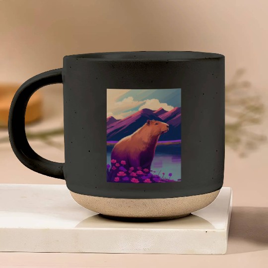 Capybara Nature Capibara Pottery Mugs