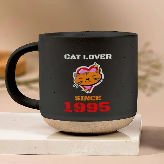 Cat lover since 1995 Pottery Mugs