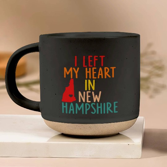 I Left My Heart In New Hampshire Pottery Mugs