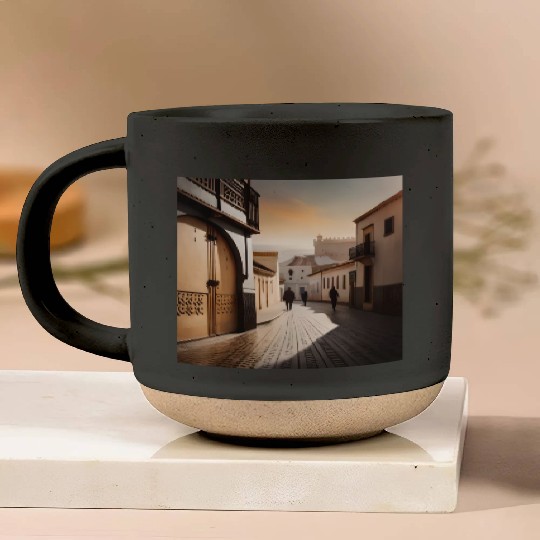 Fantasy pictures ,town Morocco ,city Tangier Pottery Mugs