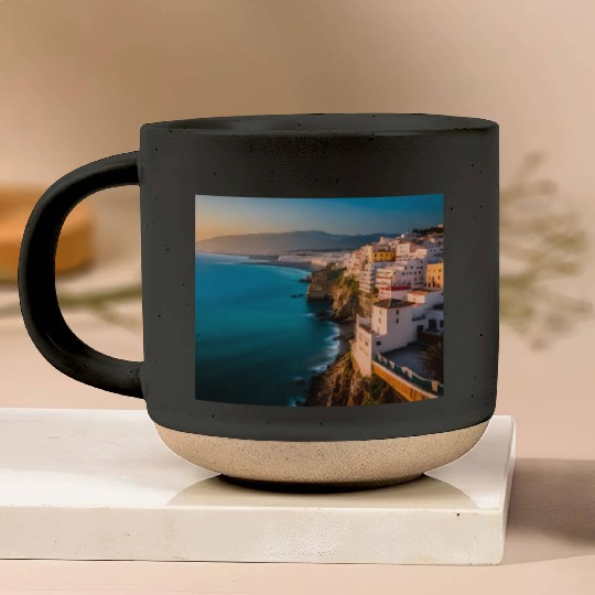 Fantasy pictures ,town Morocco ,city Tangier Pottery Mugs