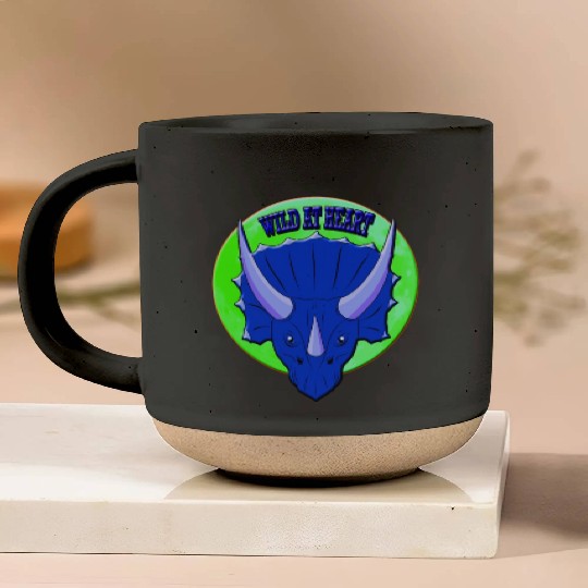 Wild At Heart- Triceratops Pottery Mugs