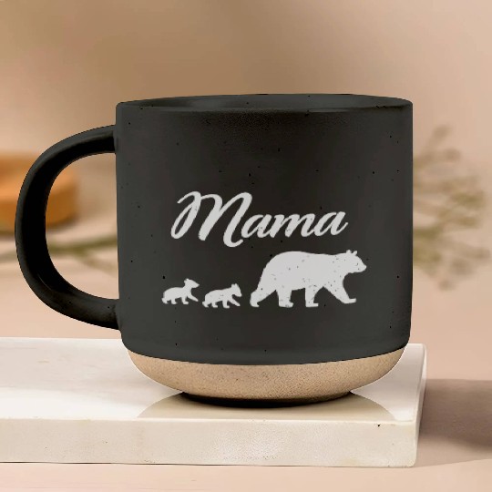 Mama Bear - With Two Cubs Twin Mom Mother's Day Gi Pottery Mugs