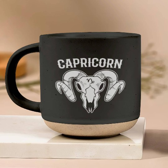 Capricorn Zodiac Sign Tarot Card Reader Pottery Mugs