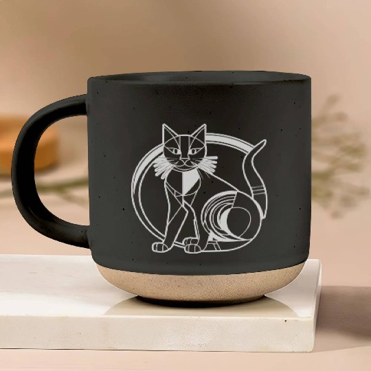 Cat Kitten Feline Meow Pottery Mugs