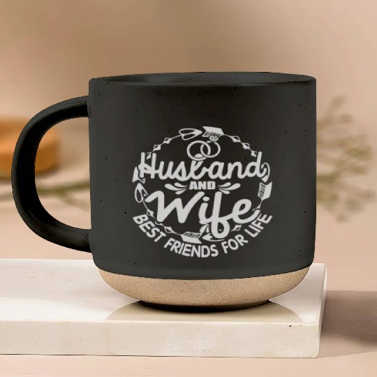 Husband Wife Best Friends For Life Pottery Mugs