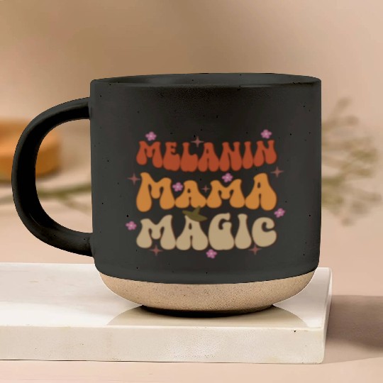 Melanin Mama Magic, Independence Day Pottery Mugs