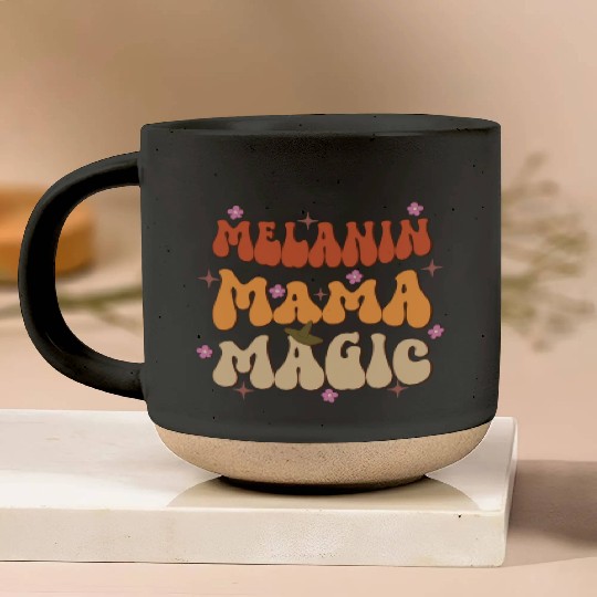 Melanin Mama Magic, Independence Day Pottery Mugs
