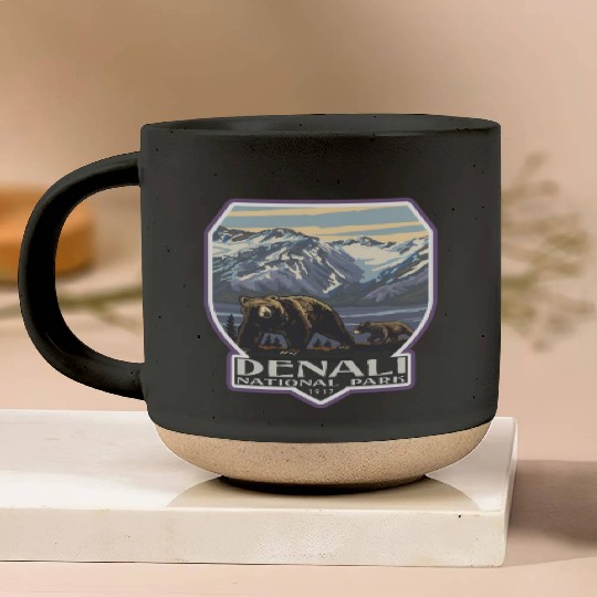 Denali national park Pottery Mugs