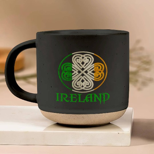 Celtic Knot Clover Ireland St Paddys Day Irish 202 Pottery Mugs