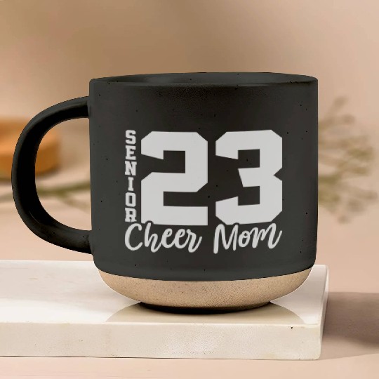 Senior Cheer Mom 23 Cheerleader Parent Class of 20 Pottery Mugs