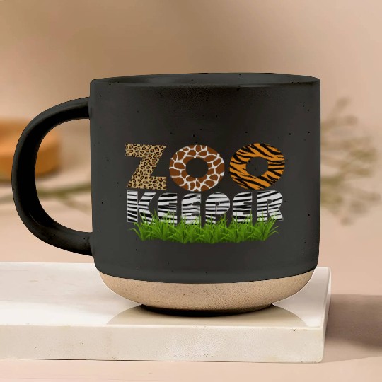 Zookeeper African Animals Zebra Wild Savanna Pottery Mugs