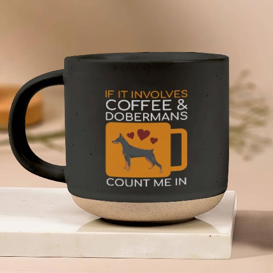 Coffee Doberman Lover Pottery Mugs