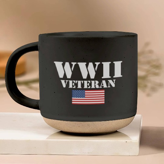 American Patriot Wwii Veteran Military World War 2 Pottery Mugs