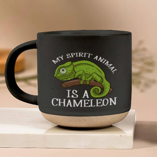 My Spirit Animal Is A Chameleon Lizard Chameleon Pottery Mugs