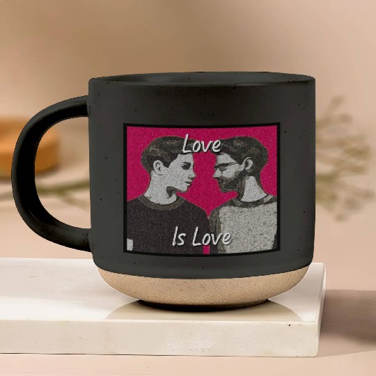 Love Is Love - Colorful LGBTQ Graphic Pottery Mugs