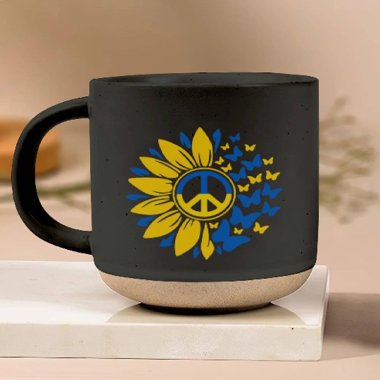 Sunflower Ukraine Ukrainian Flag Ukraine Flag Prid Pottery Mugs