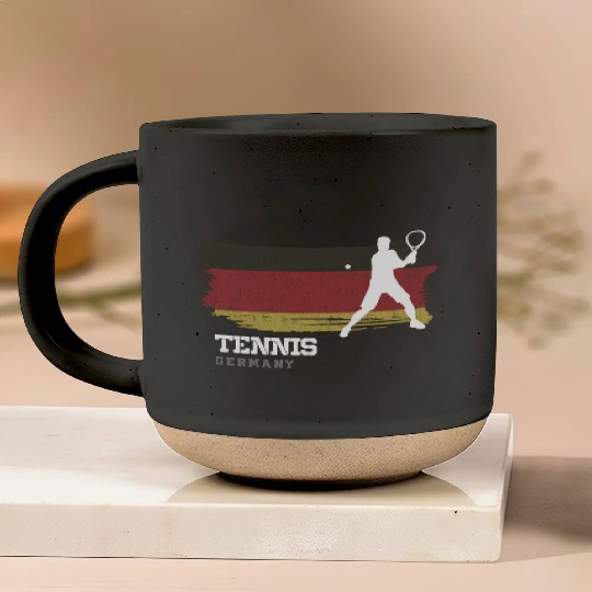 Tennis Germany Flag Team Tennis Player Tennis Pottery Mugs