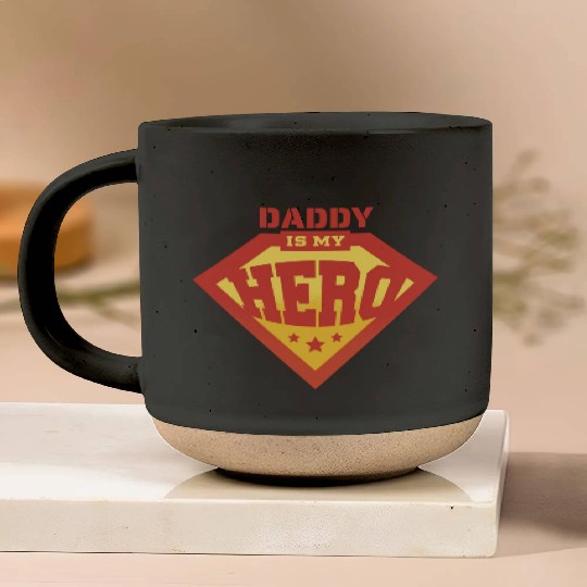 Daddy is my superhero 1 Pottery Mugs