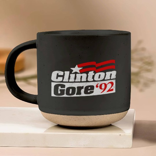 Clinton Gore Bill Clinton 92 Elect Pottery Mugs