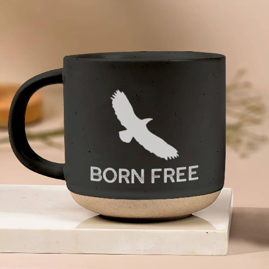 Born Free Flying Eagle Pottery Mugs
