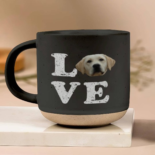 I Love My Yellow Lab Labrador Retriever Dog Pottery Mugs
