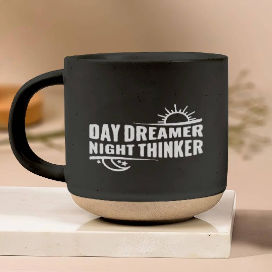 Day Dreamer Night Thinker Pottery Mugs